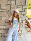 Blue Gingham Pants