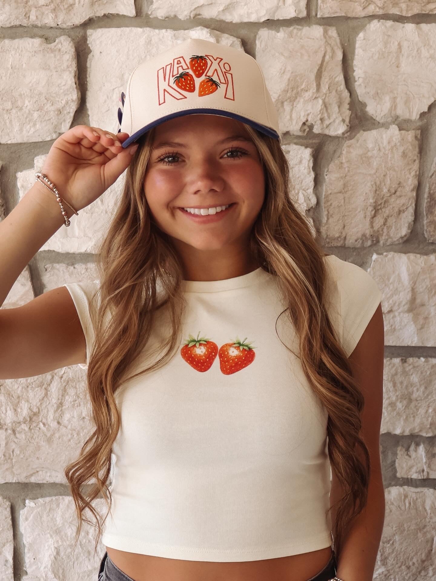 Strawberry baby tee