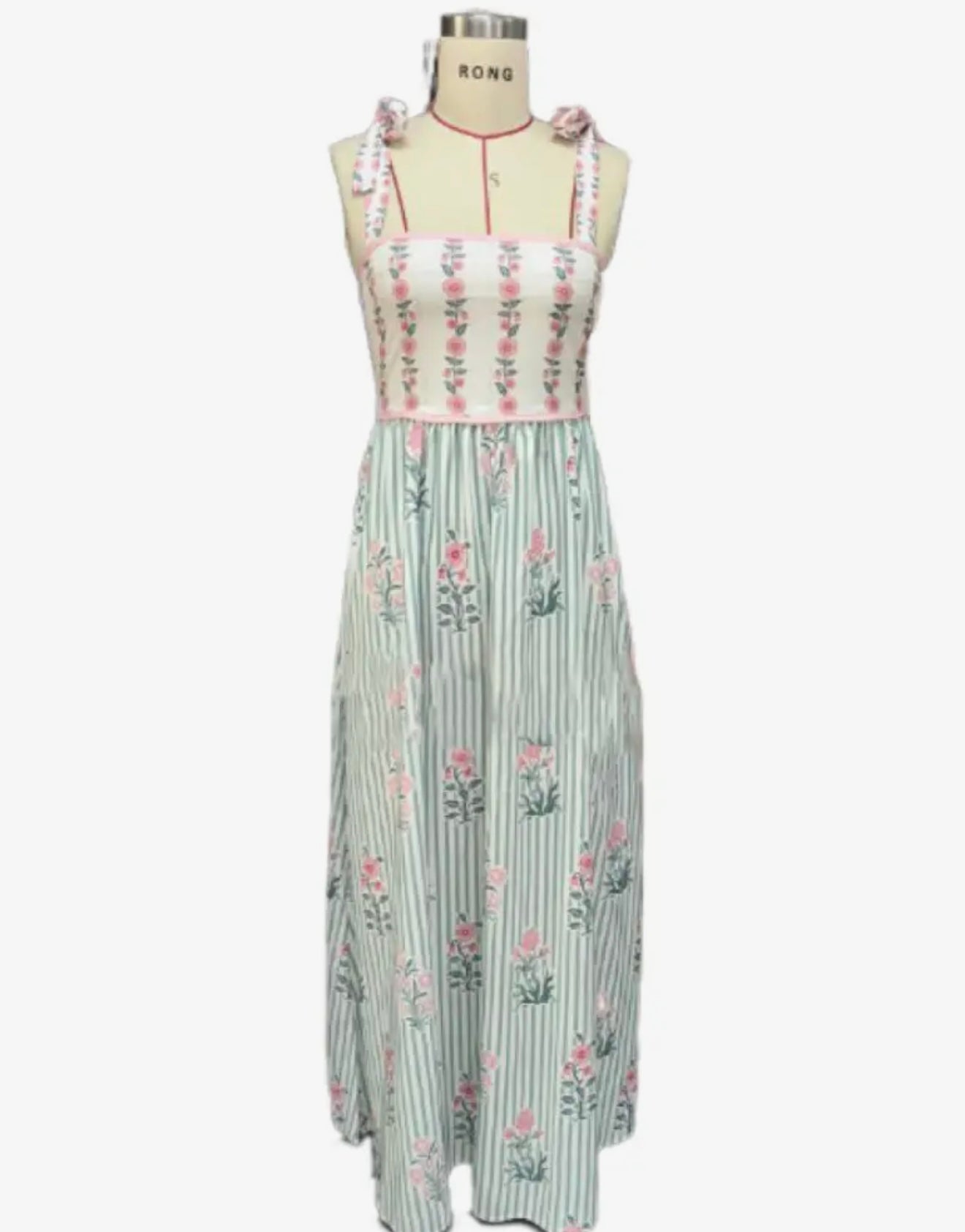 Floral Stripe Dress