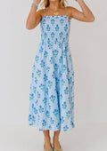 French Blue Magnolia Dress