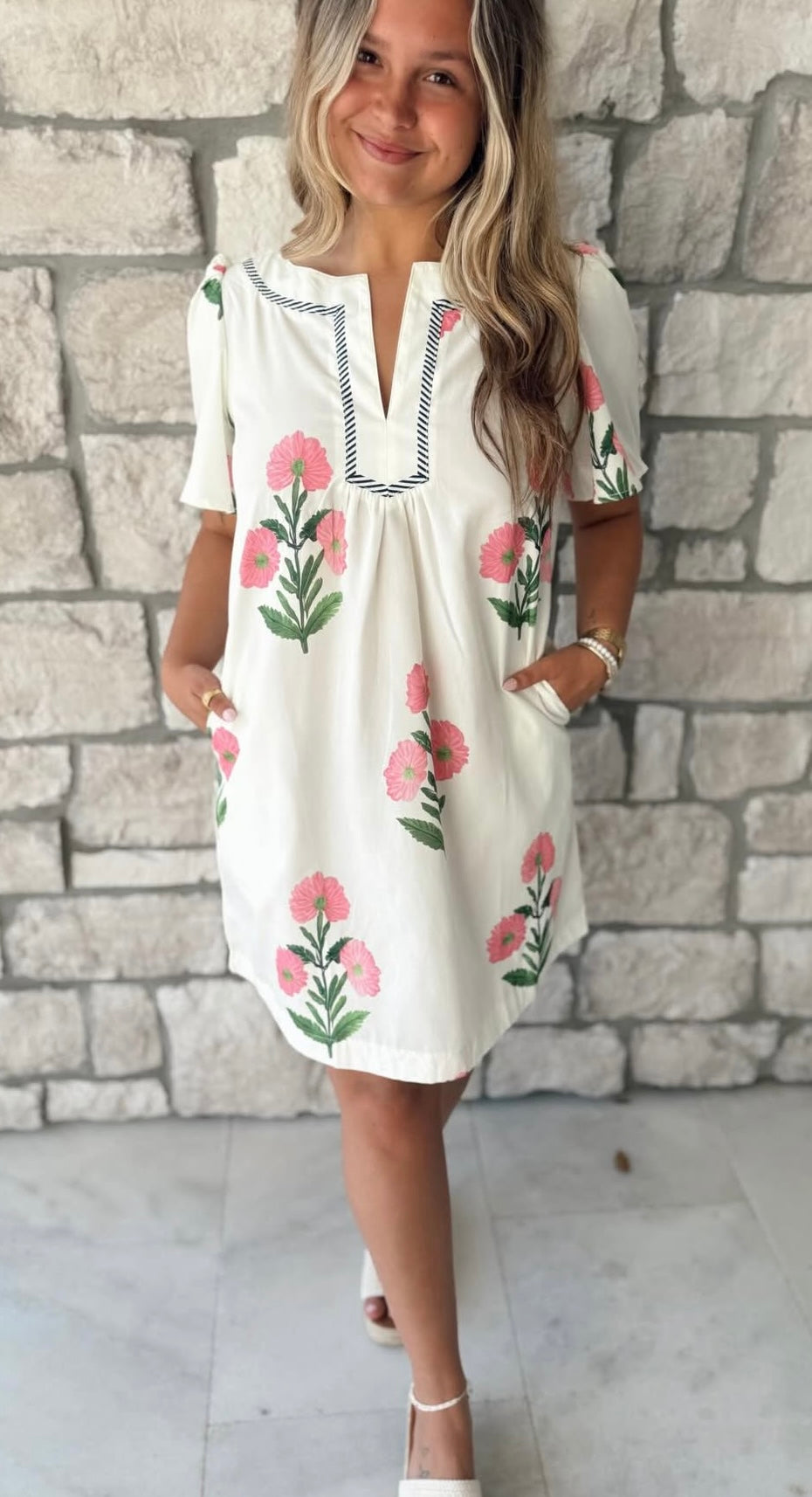 Pink Magnolia Day Dress