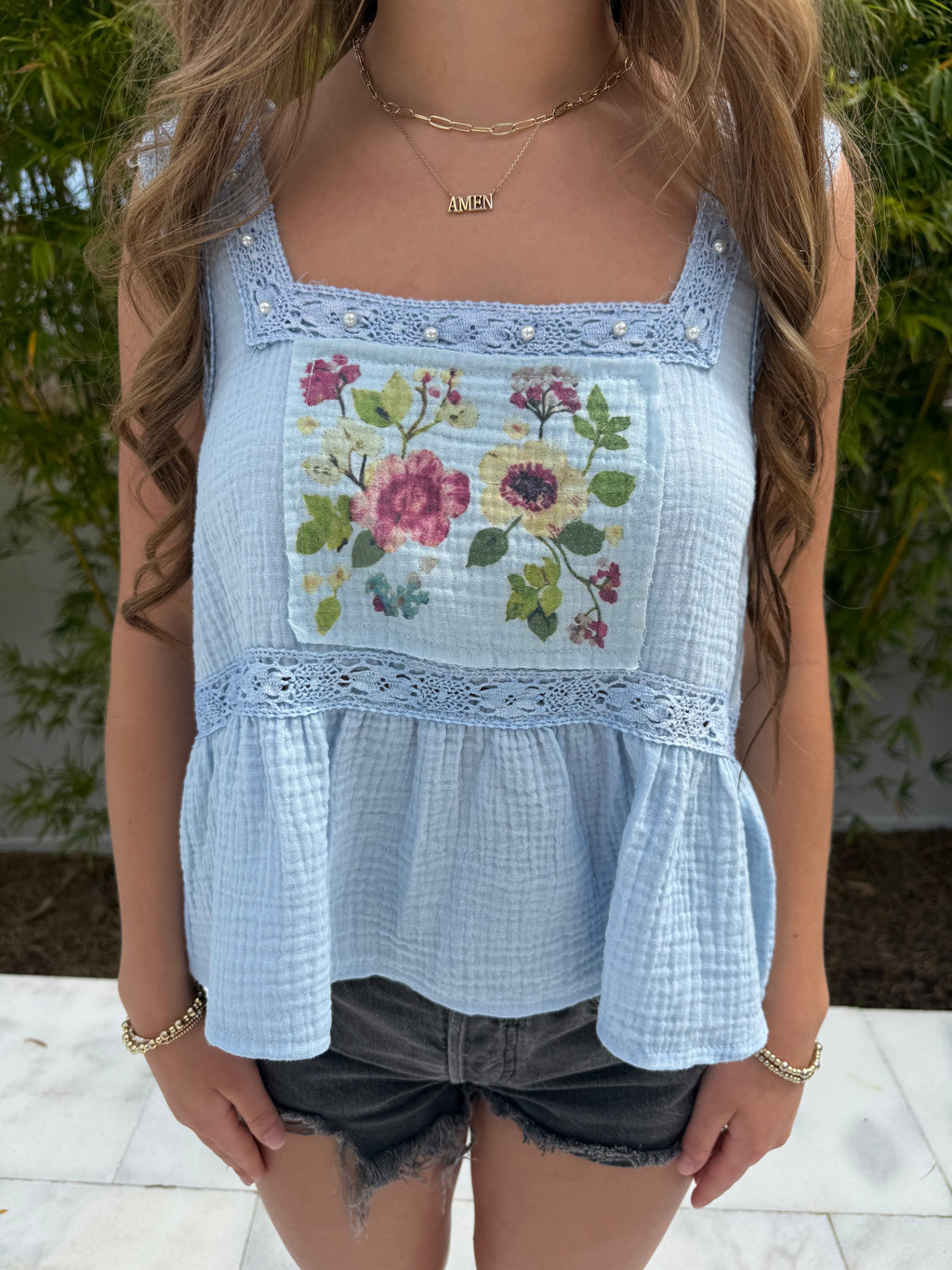 Bluebird Garden Top