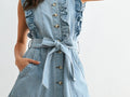 Ruffle Jean Dress